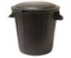 Poubelles avec couvercles